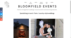 Desktop Screenshot of bloomfieldevents.com